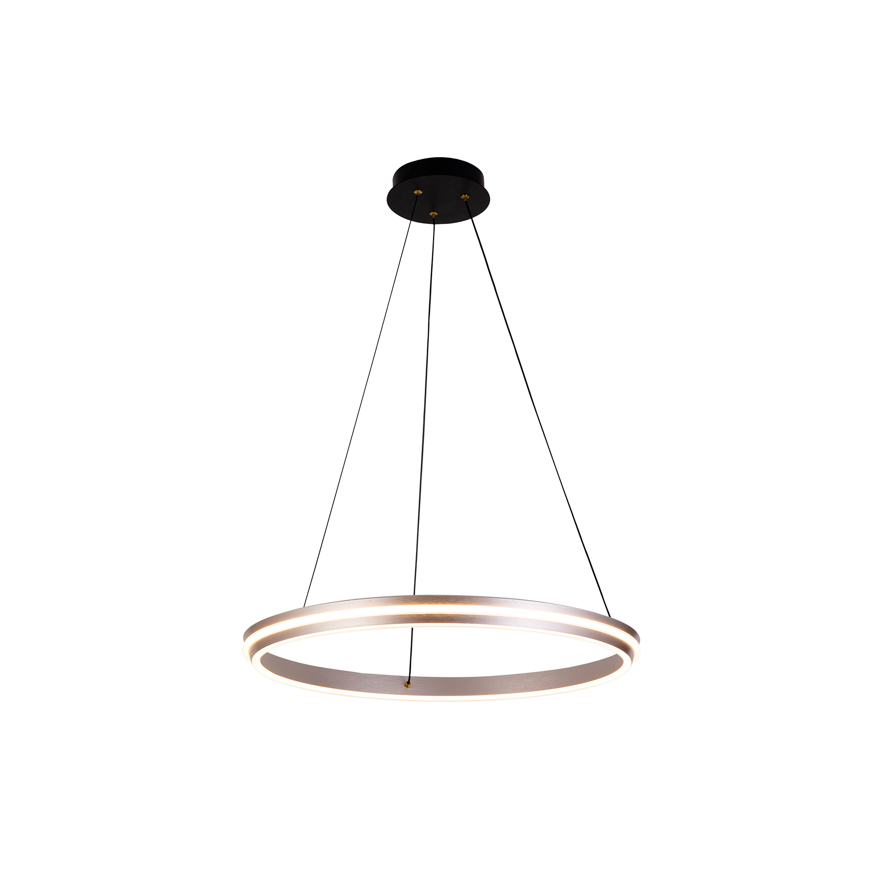 Modern simplicity design circle LED pendant champagneagne gold finish indoor lighting
